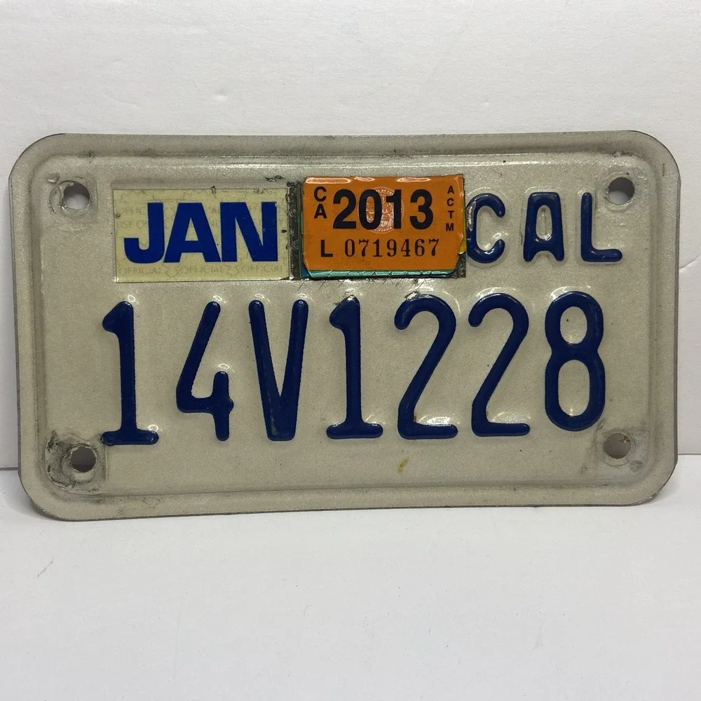 California Motorcycle License Plates 2013 Issued‎ Year